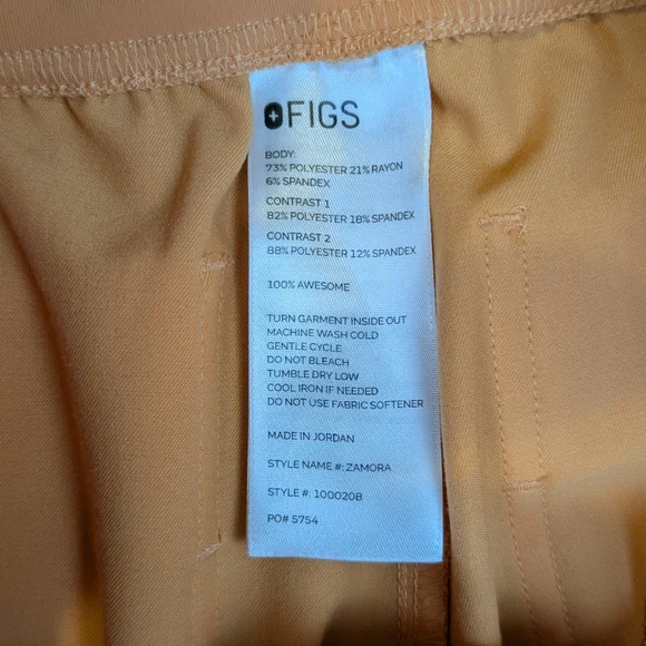 FIGS Scrub Set Women's XS Shaka Orange Catarina Top Zamora Jogger Bottom - Picture 9 of 15